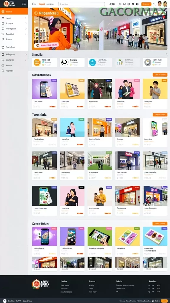 Cuplikan layar KILAT77 — menu navigasi
