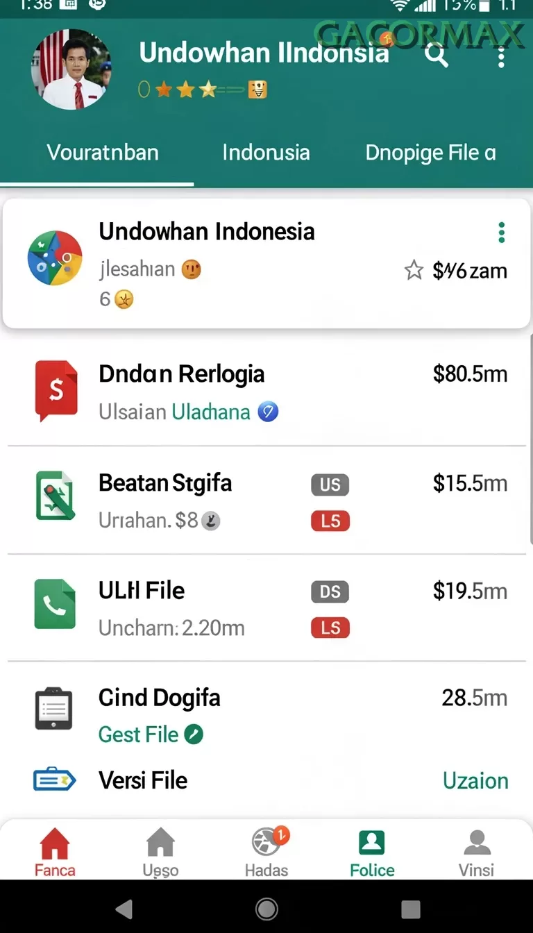 Cuplikan layar DJARUMTOTO — pengaturan akun