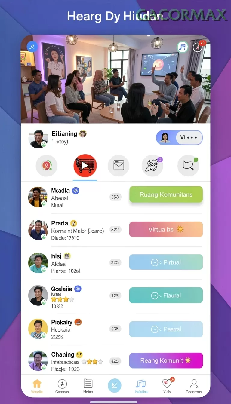 Cuplikan layar IRAMATOGEL — menu navigasi